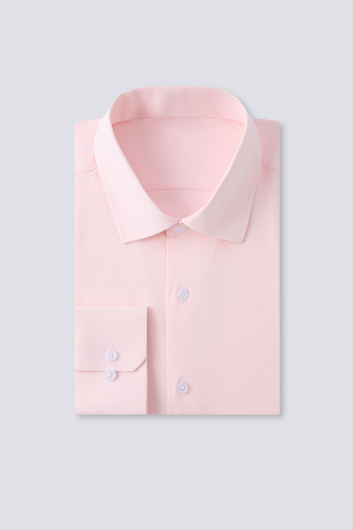 Solid Pink Long Sleeve Classic Fits - Town Hill