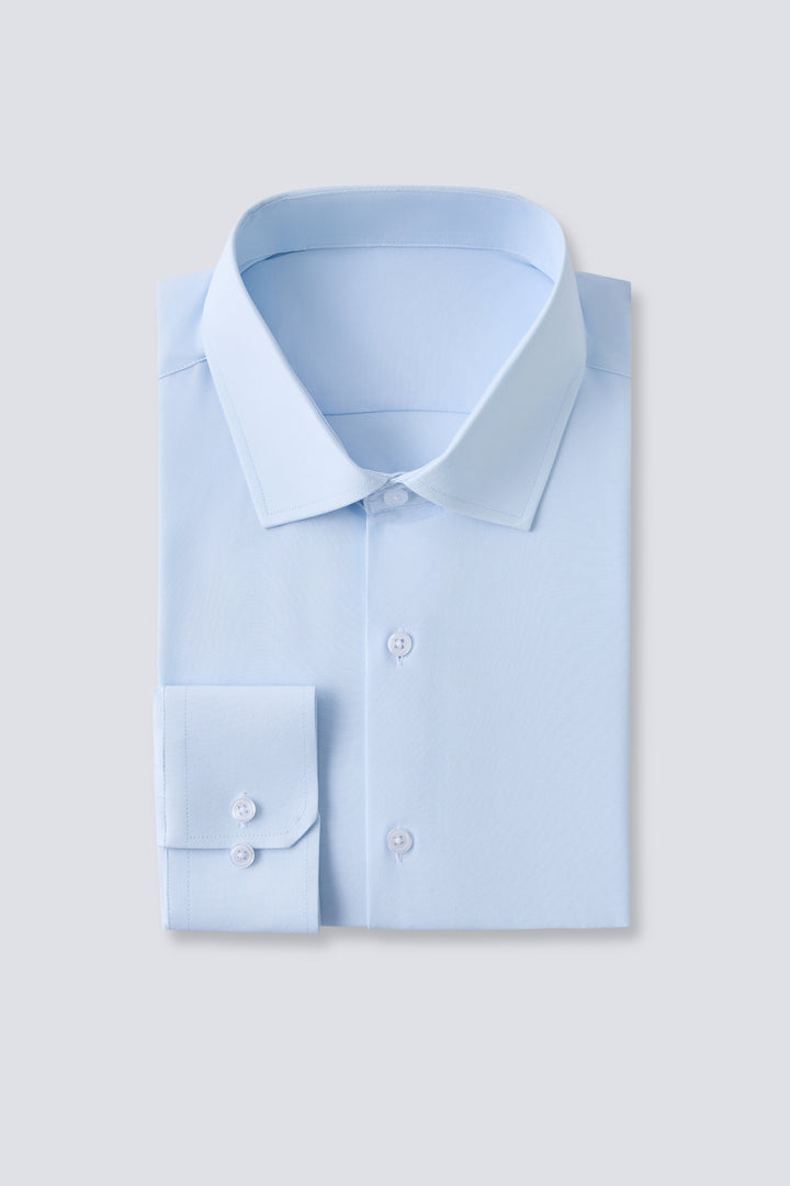 Pale Blue Long Sleeve Classic Fits - Town Hill