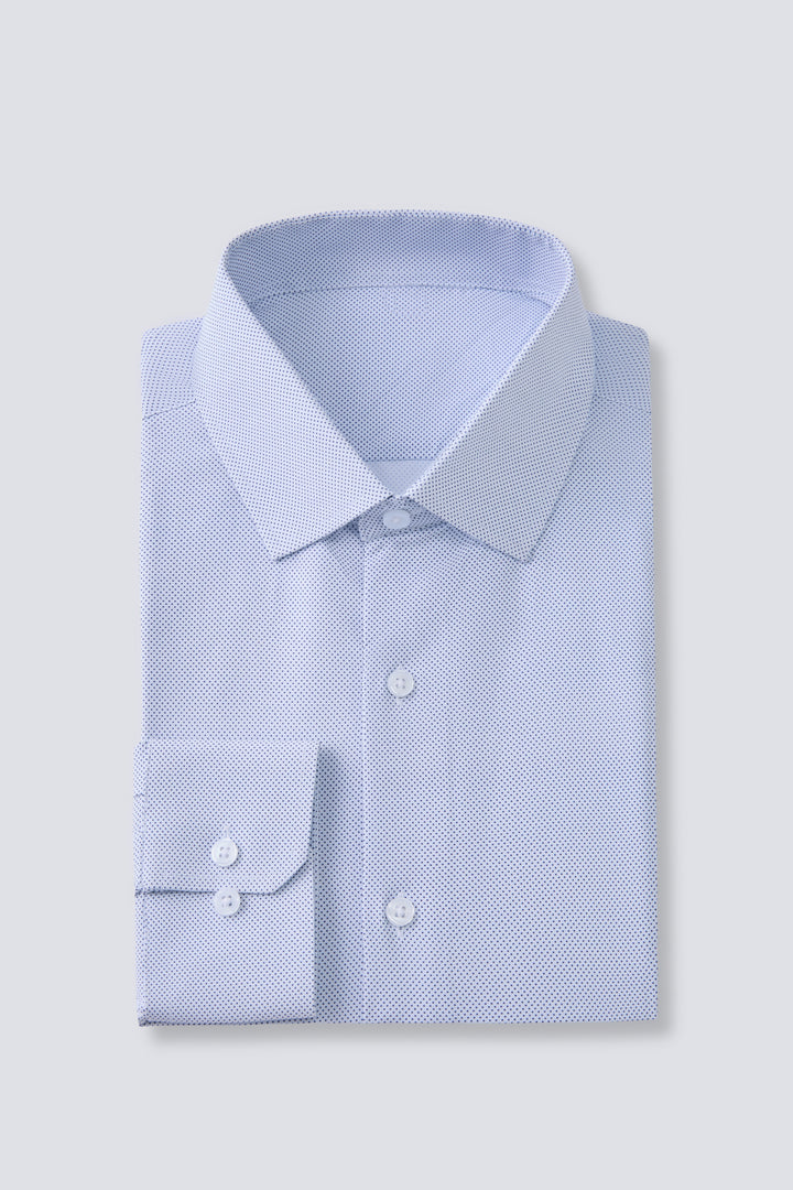 Mini Navy Dot Long Sleeve Classic Fits - Town Hill
