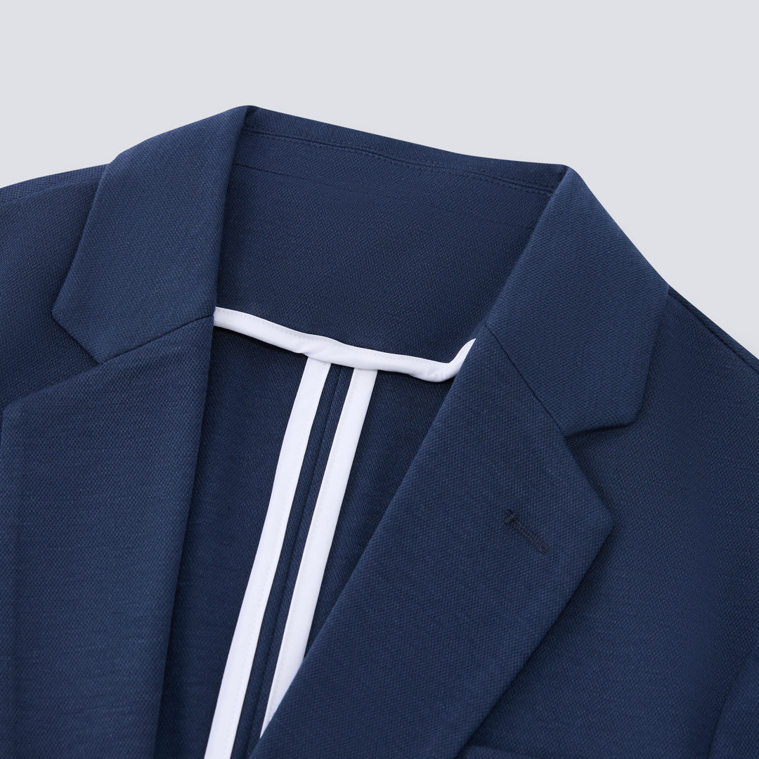 Athletic Casual Men’s Blazer -Navy