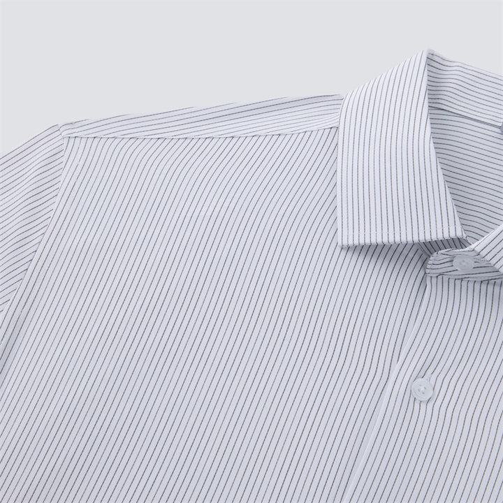 Charcoal Chalked Pinstripe long sleeve dress shirt