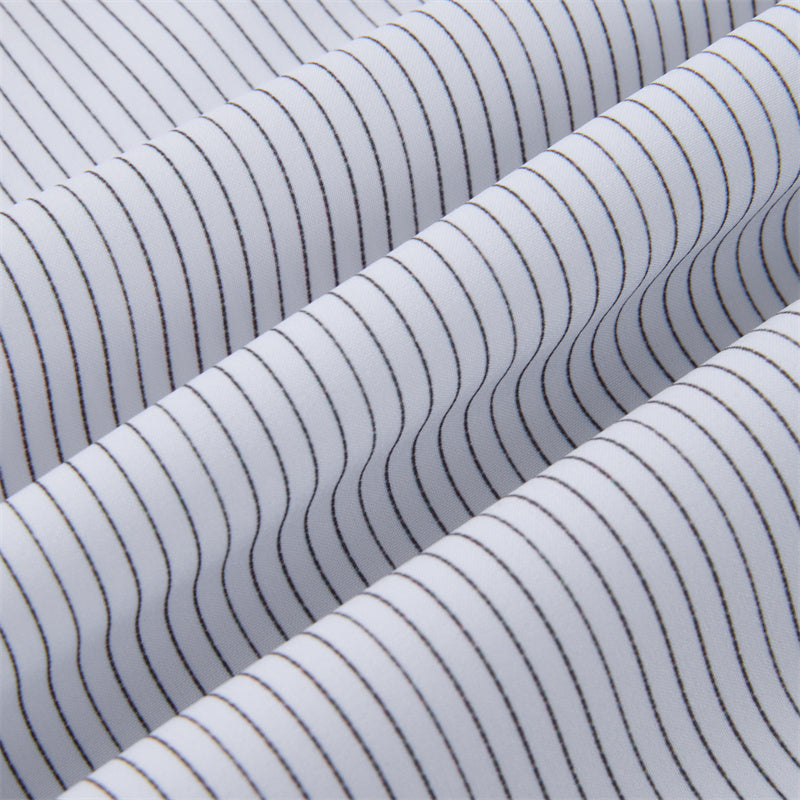 Charcoal Chalked Pinstripe long sleeve dress shirt