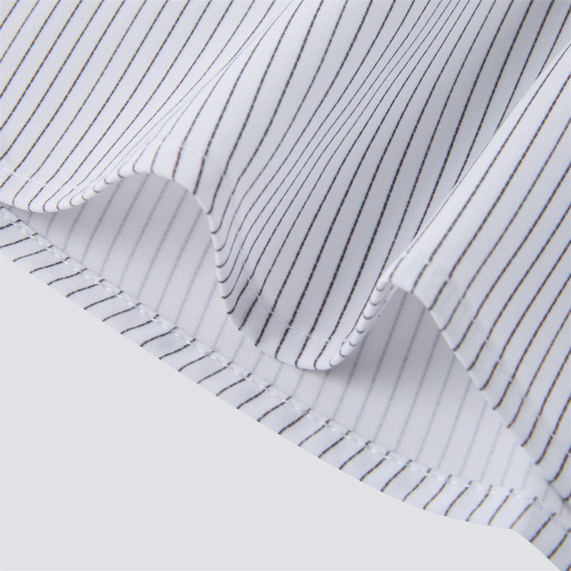 Charcoal Chalked Pinstripe long sleeve dress shirt
