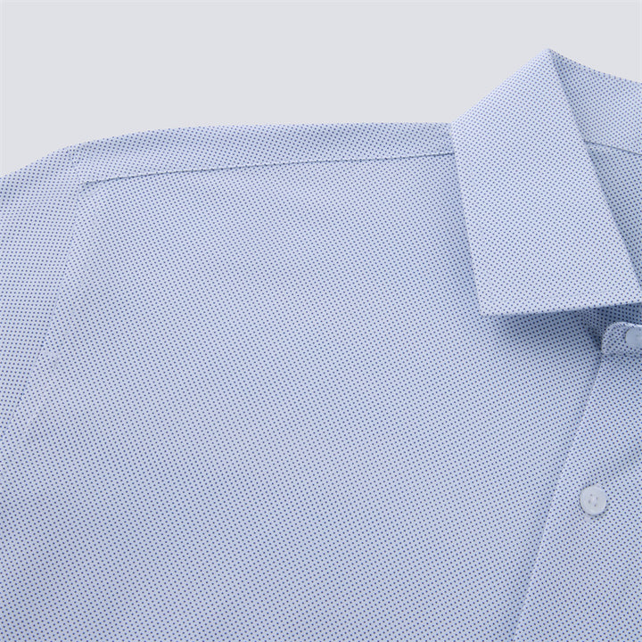 Mini Navy Dot Long Dress shirt