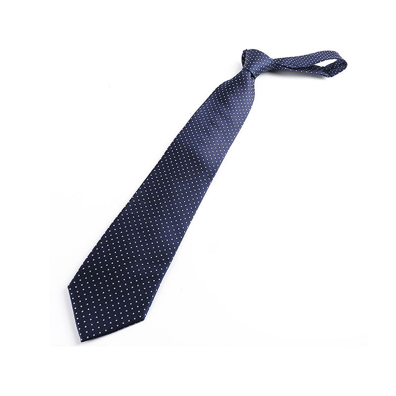 Navy Dot Silk Tie – Traditional Formal Tie