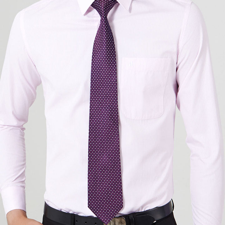 Purple Micro-Pattern Silk Tie – Modern Dress Tie