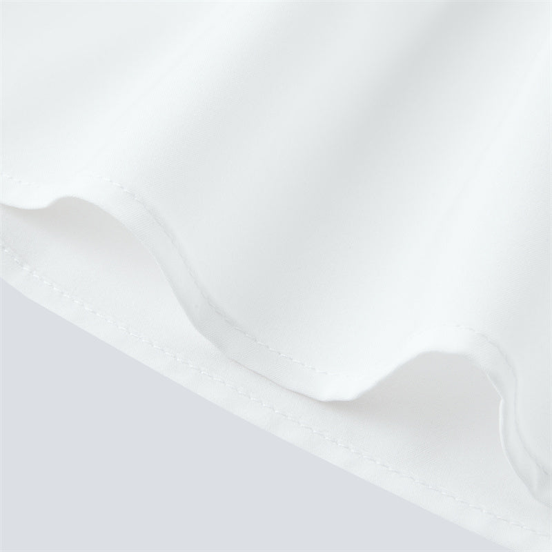 Pure White Long sleeve Dress Shirt