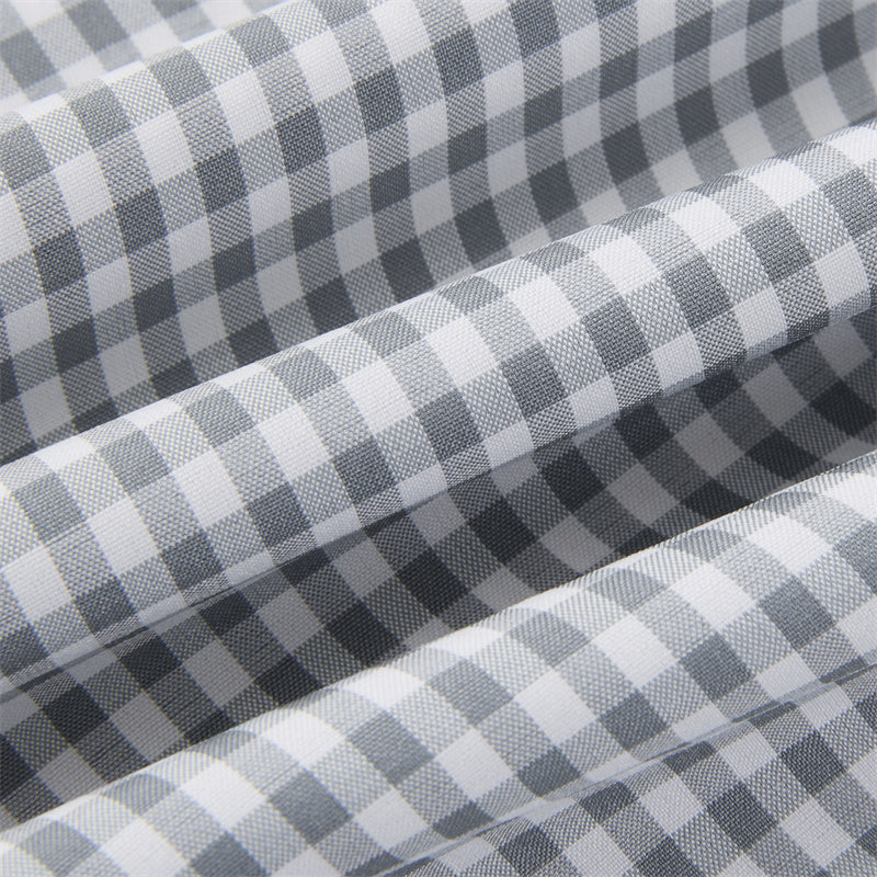 Forest Green Gingham Long Sleeve Dress Shirt