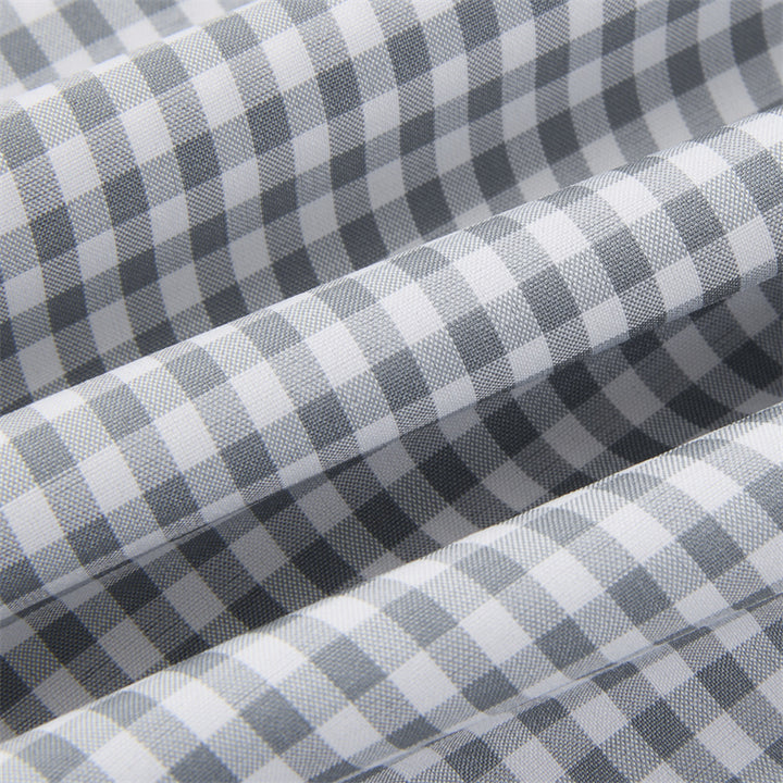 Forest Green Gingham Long Sleeve Dress Shirt