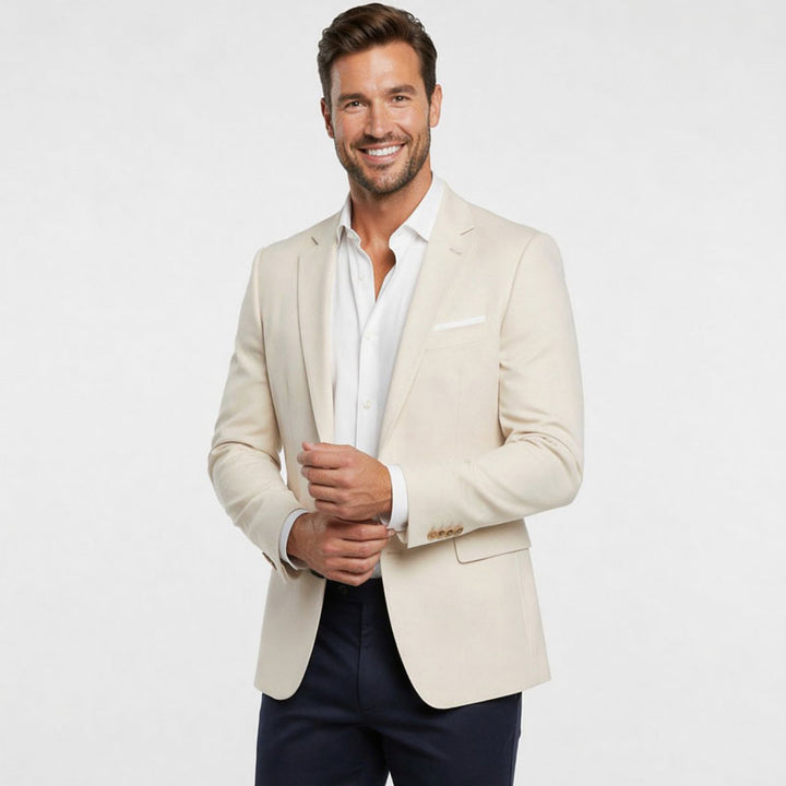 Athletic Fit Stretch Blazer – Lightweight Heathered Bamboo