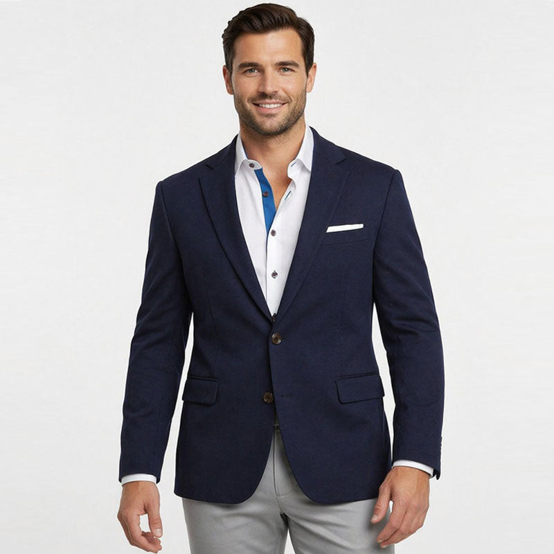 Athletic Fit Stretch Blazer – Navy