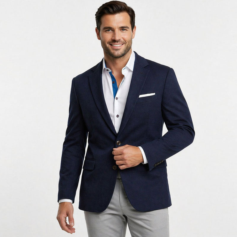 Athletic Fit Stretch Blazer – Navy