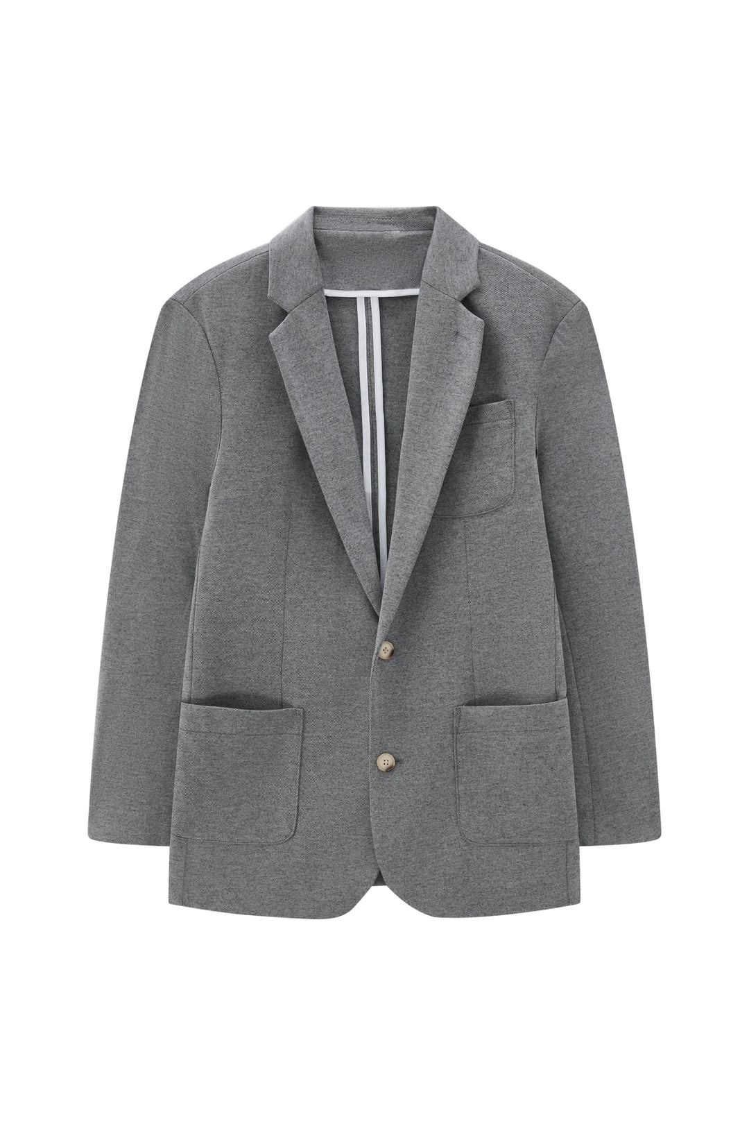 Athletic Casual Men’s Blazer -Light Grey
