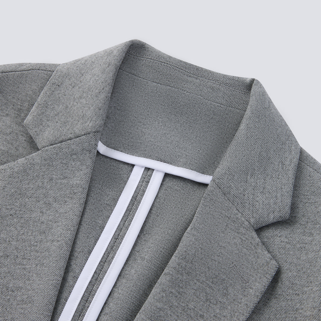 Athletic Casual Men’s Blazer -Light Grey