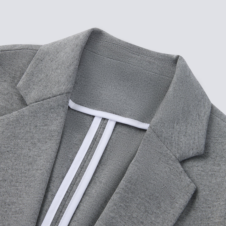 Athletic Casual Men’s Blazer -Light Grey