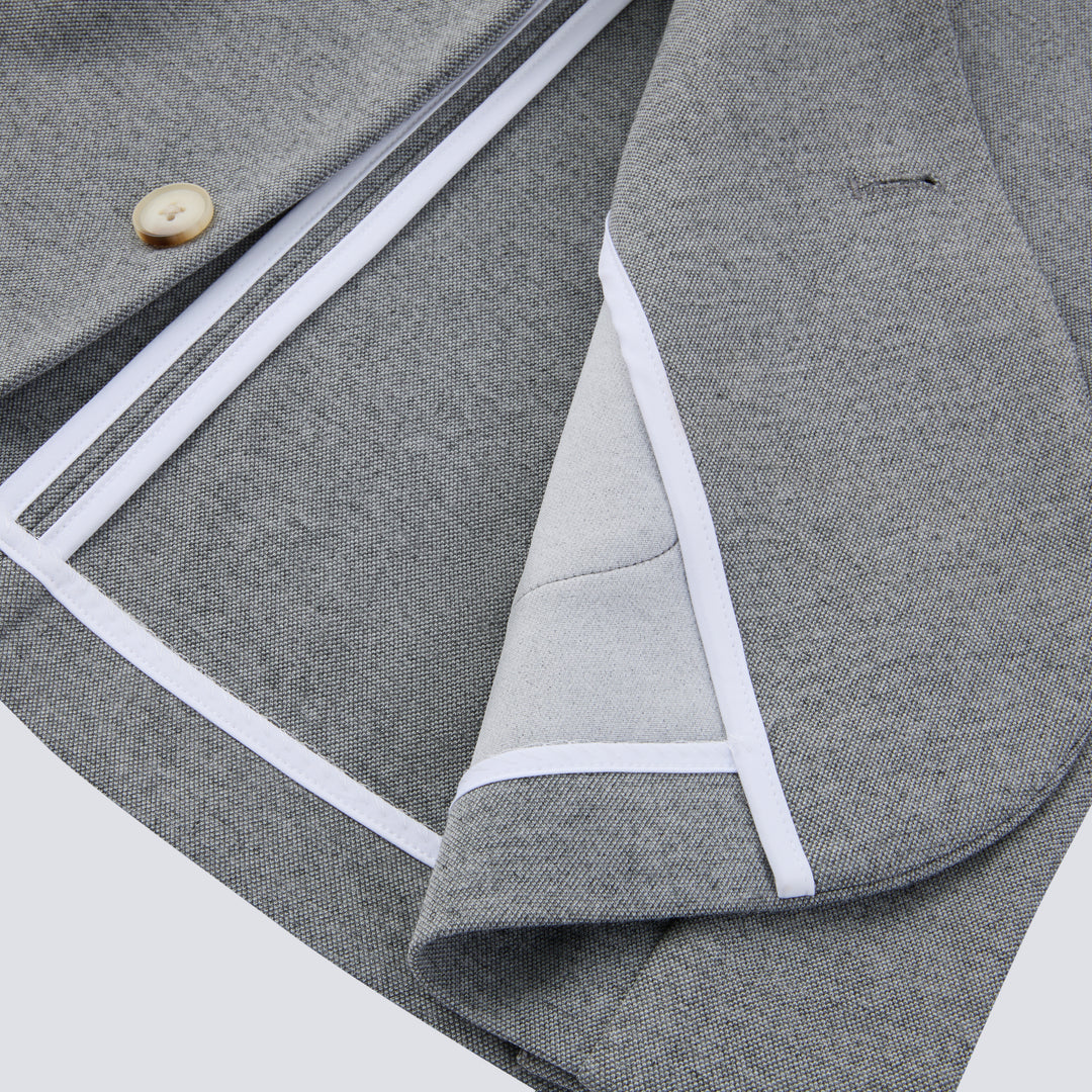 Athletic Casual Men’s Blazer -Light Grey