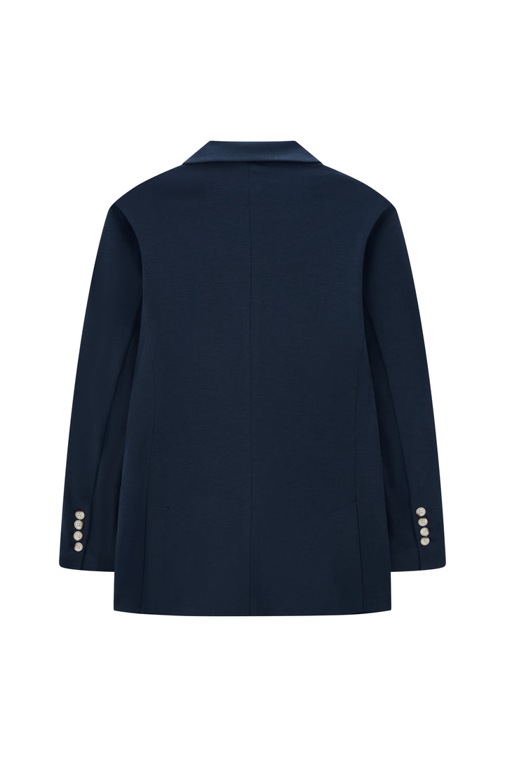 Athletic Casual Men’s Blazer -Navy