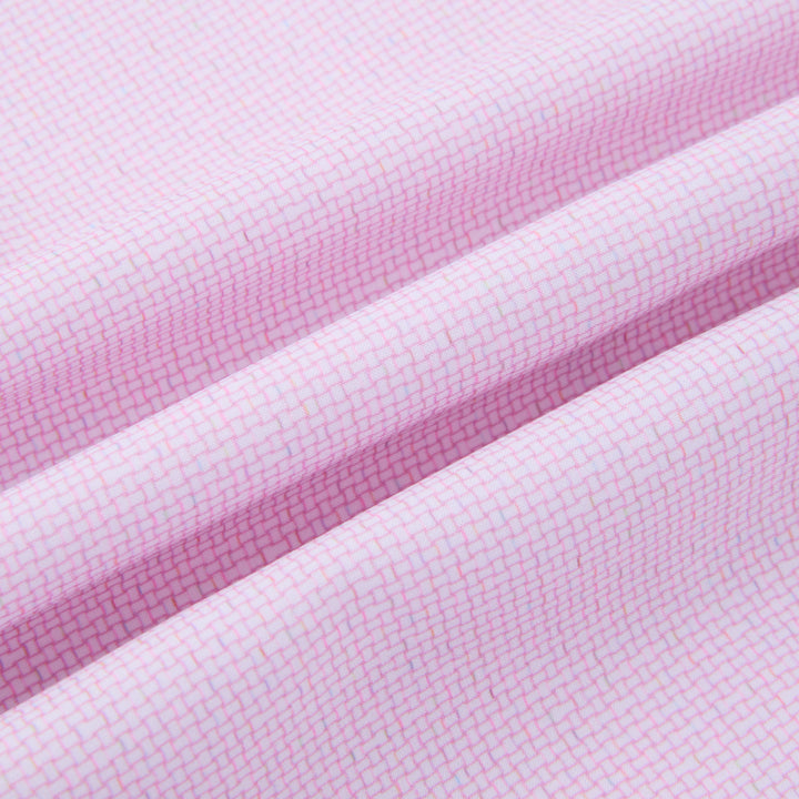 Athletic Pink Weave long sleeve dress shirt