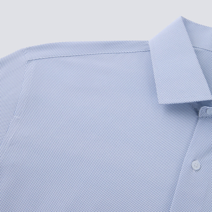 Mini Navy Dot Long Sleeve Classic Fits - Town Hill