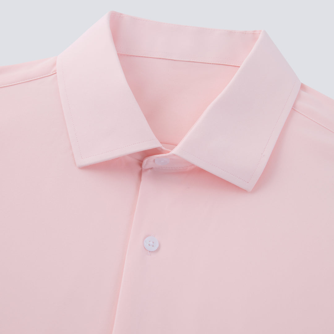Solid Pink Long Sleeve Classic Fits - Town Hill