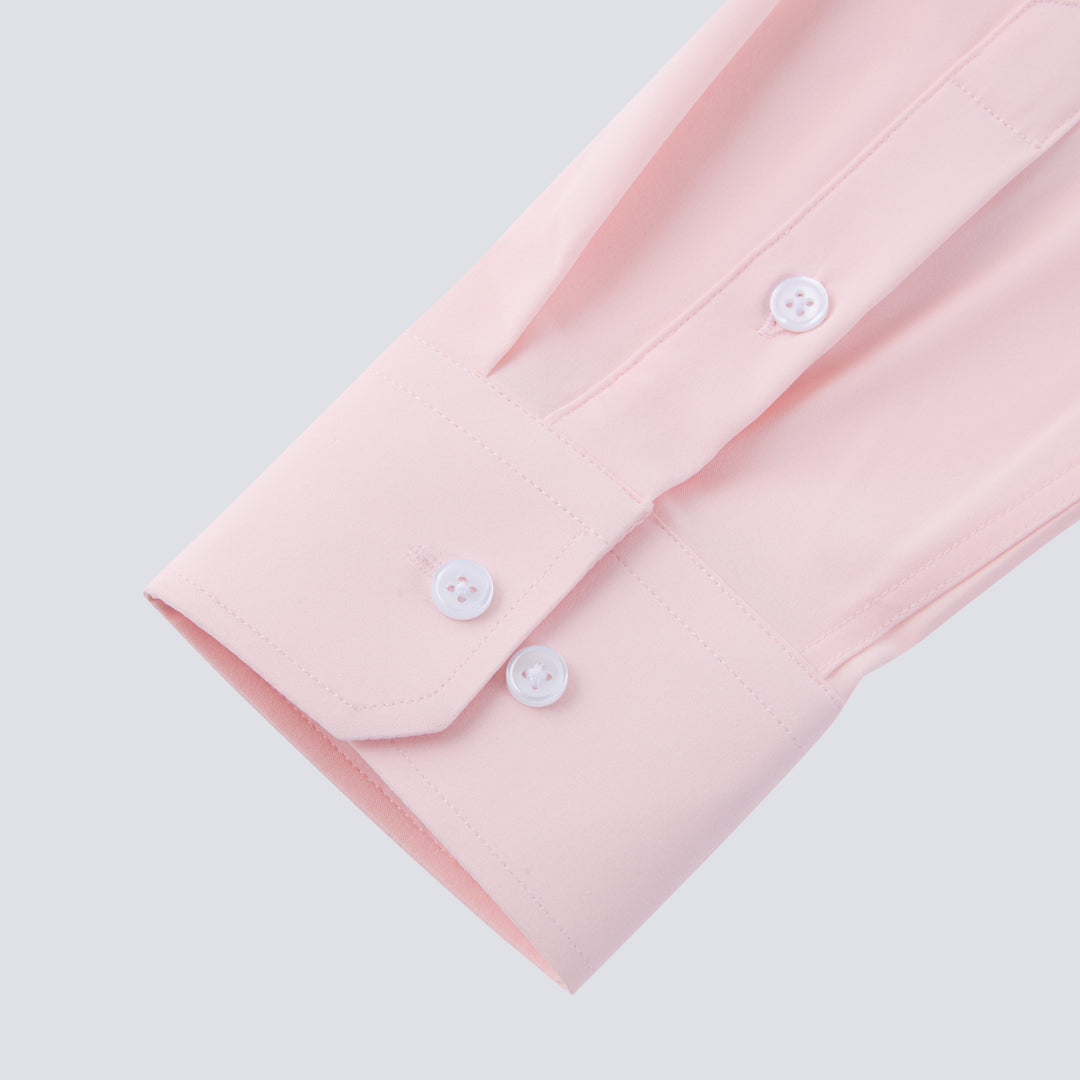 Solid Pink Long Sleeve Classic Fits - Town Hill