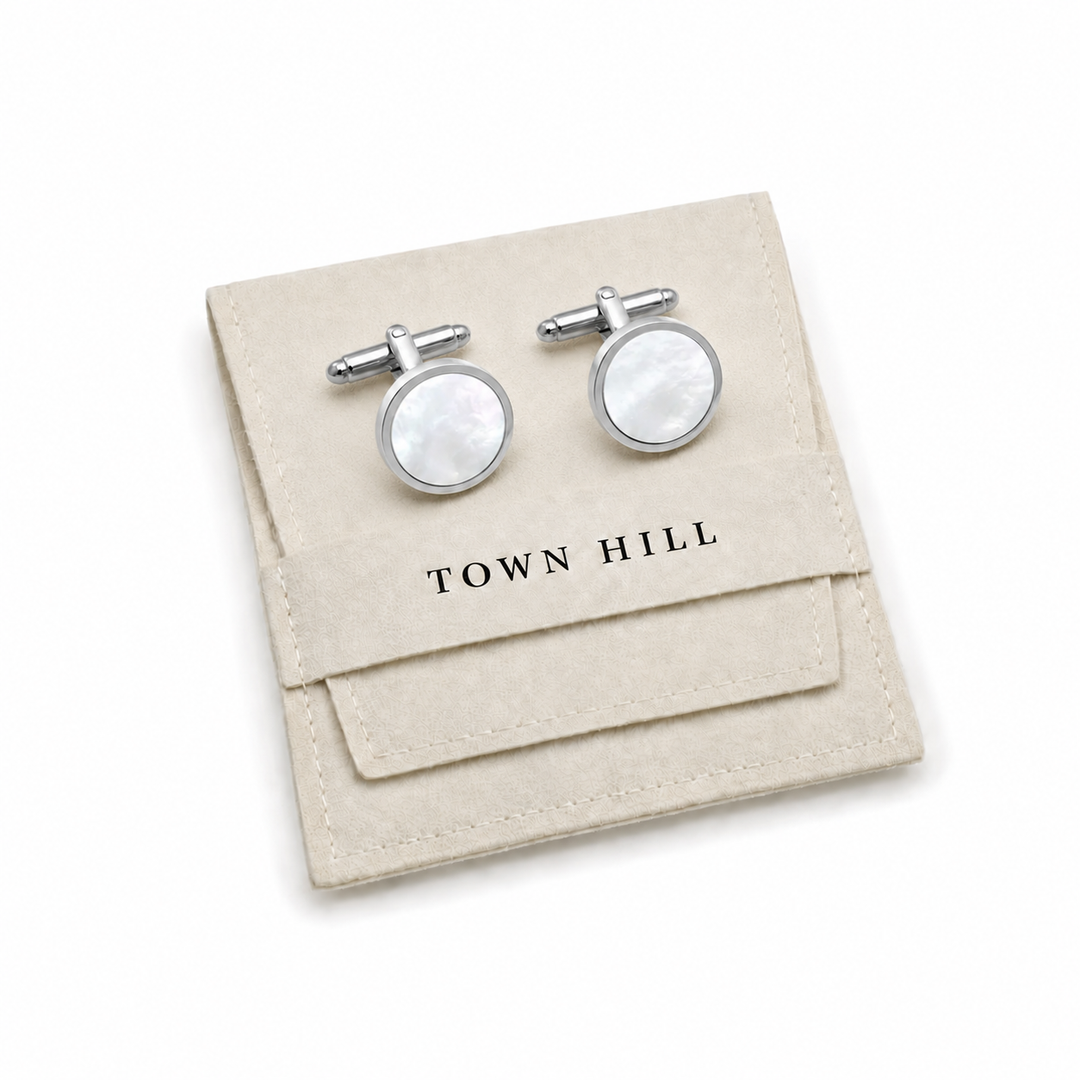 Mother of Pearl Cuff Links (Set of 2) - Town Hill