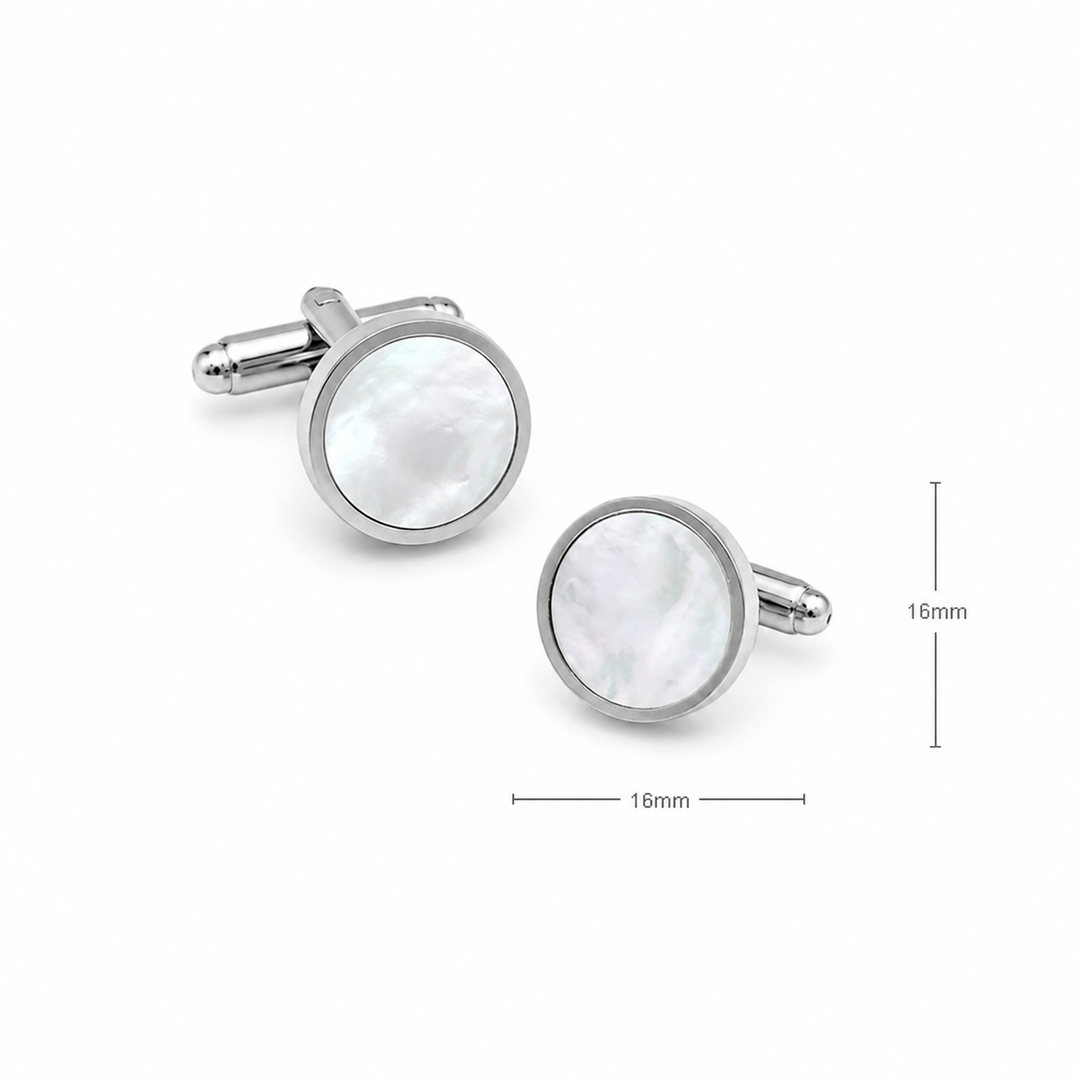 Mother of Pearl Cuff Links (Set of 2) - Town Hill