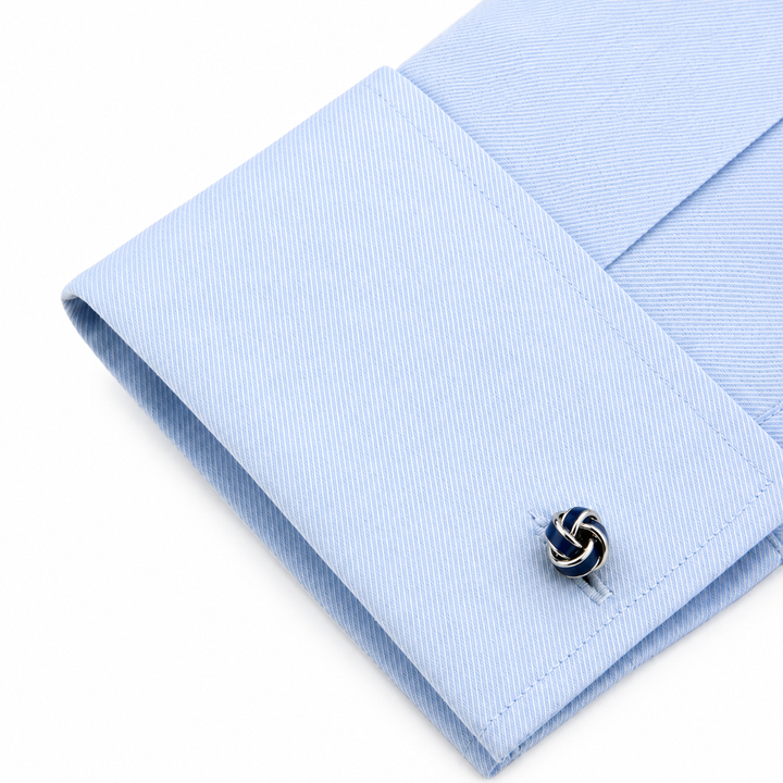 Navy Knot Cuff Links (Set of 2) - Town Hill
