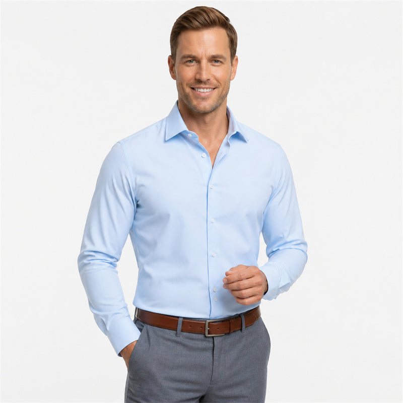 Pale Blue Long Sleeve Dress shirt