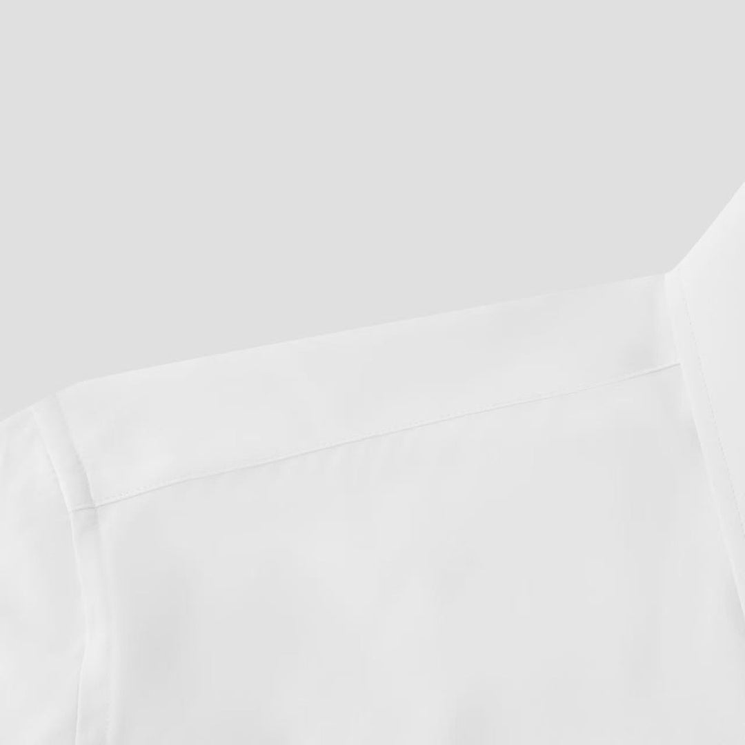 Athletic Fit White Spread Collar Stretch Dress Shirt