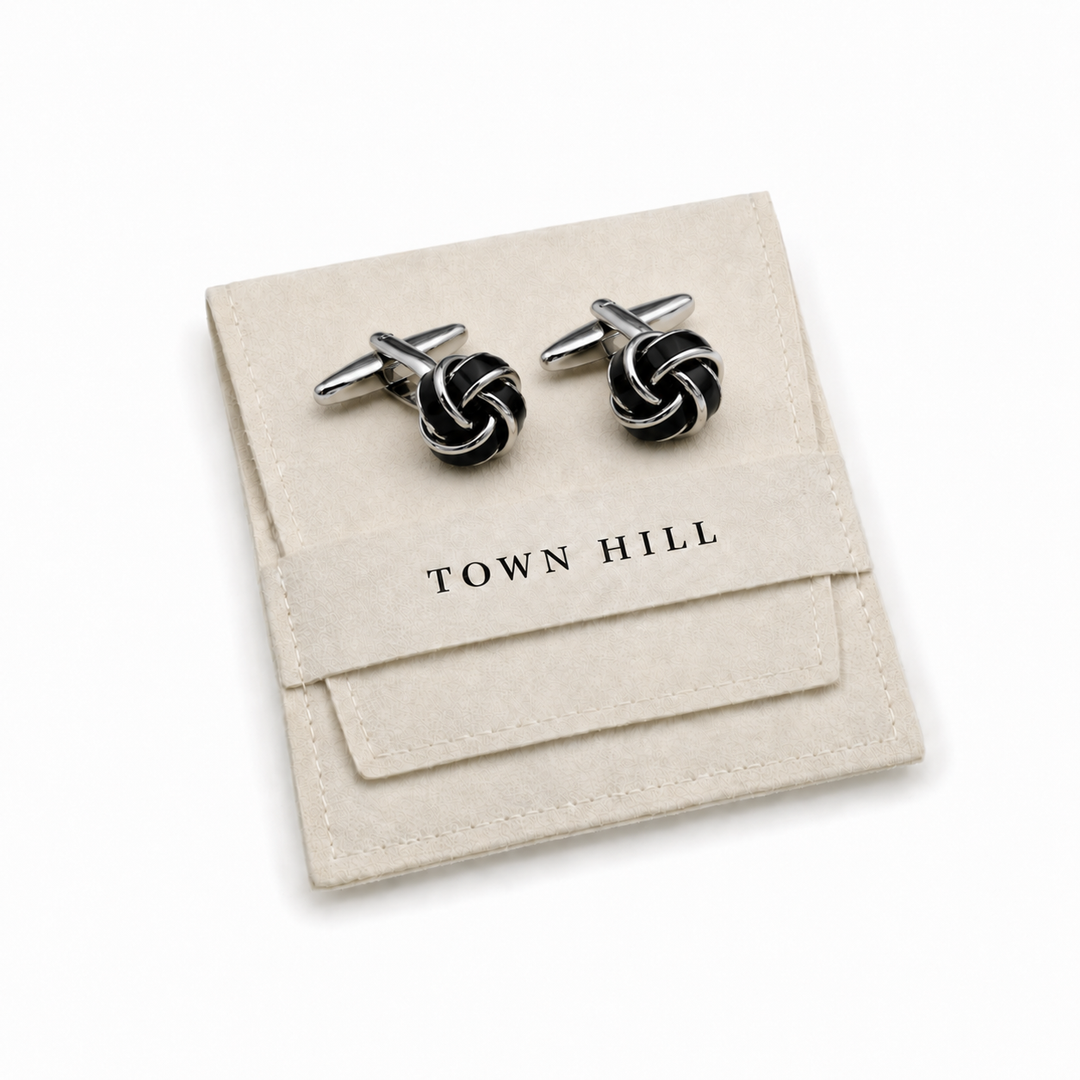 Black Knot Cuff Links (Set of 2) - Town Hill