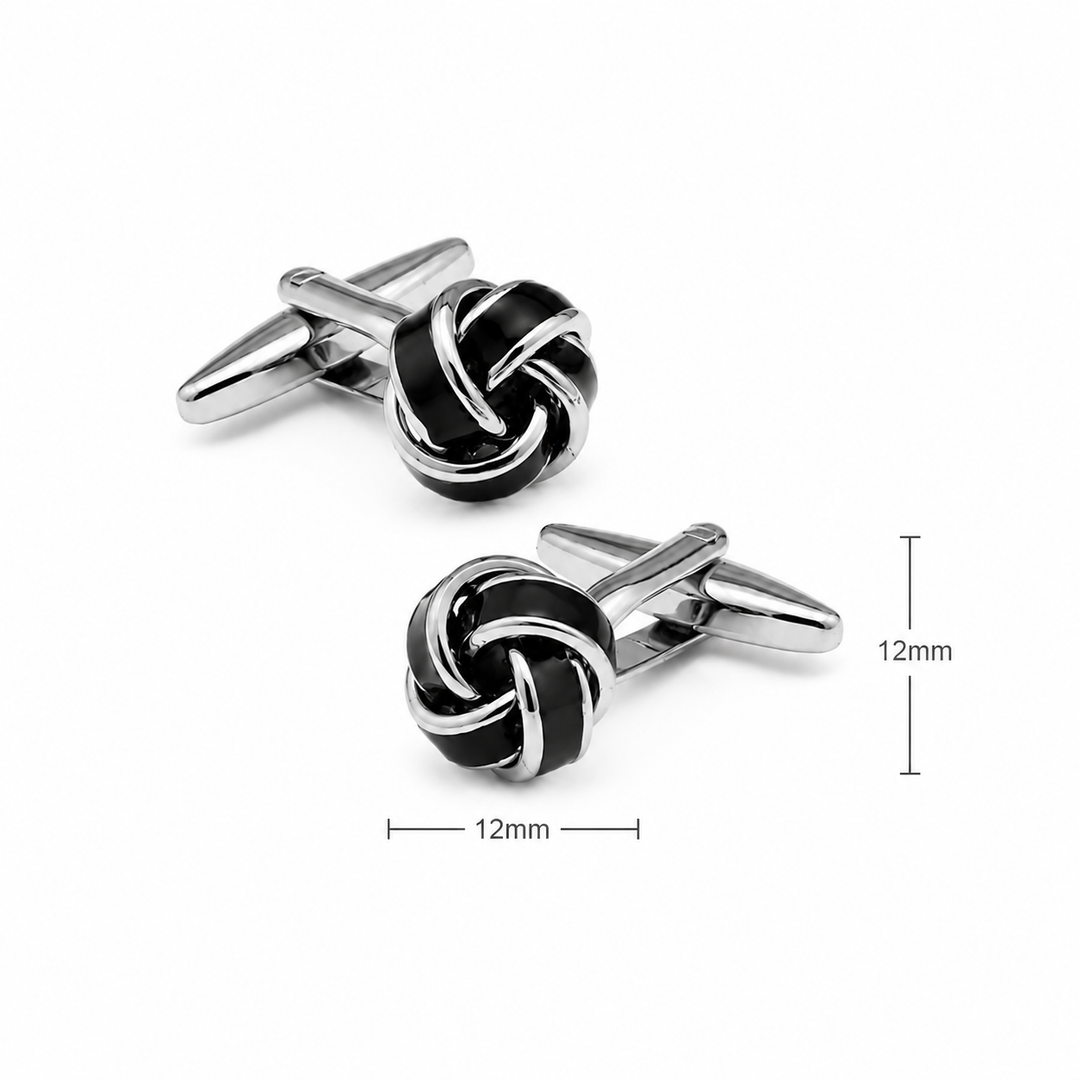 Black Knot Cuff Links (Set of 2) - Town Hill