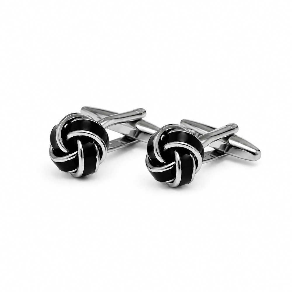 Black Knot Cuff Links (Set of 2) - Town Hill