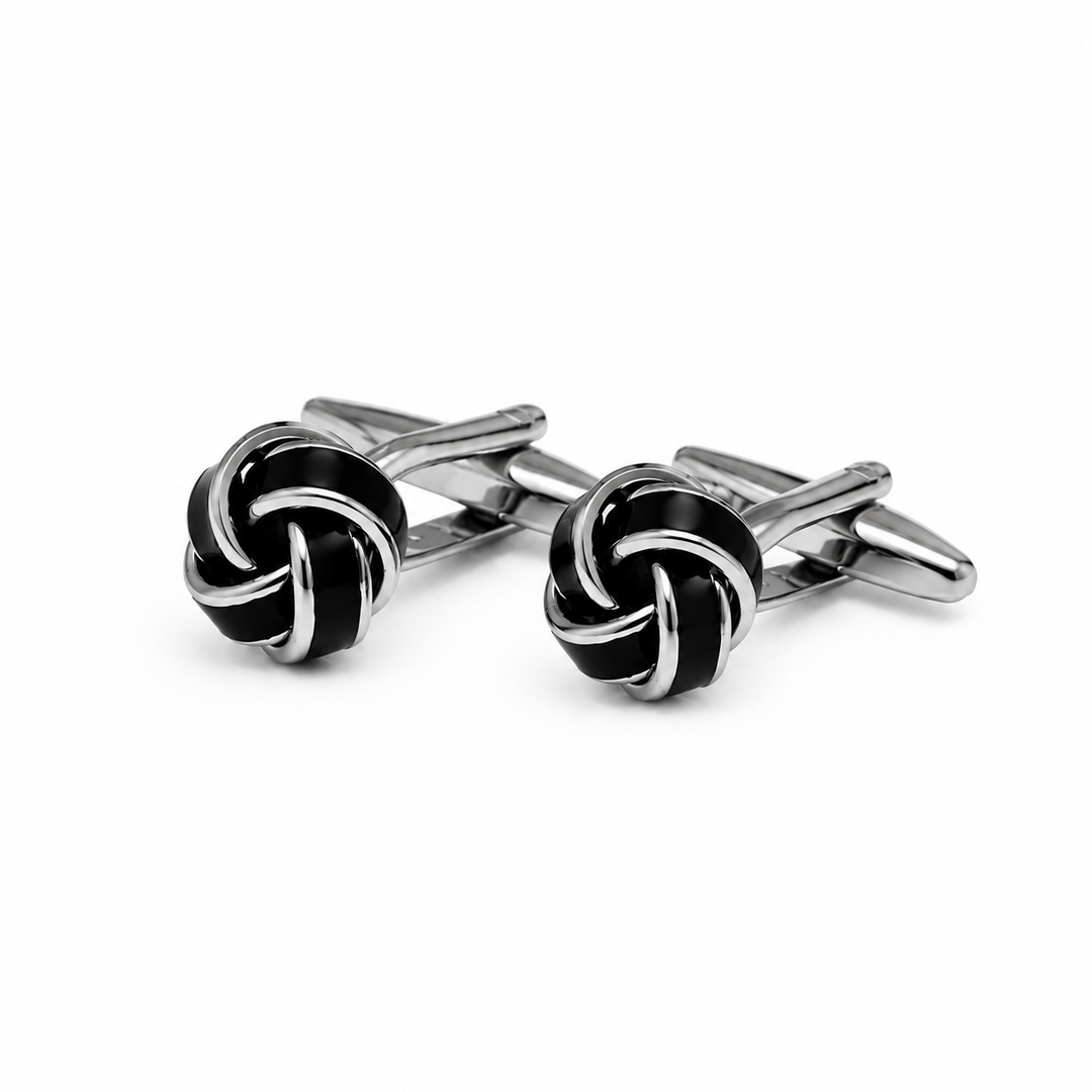 Black Knot Cuff Links (Set of 2) - Town Hill