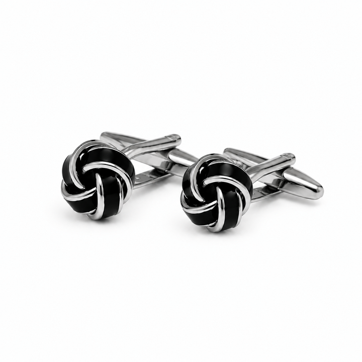 Black Knot Cuff Links (Set of 2) - Town Hill