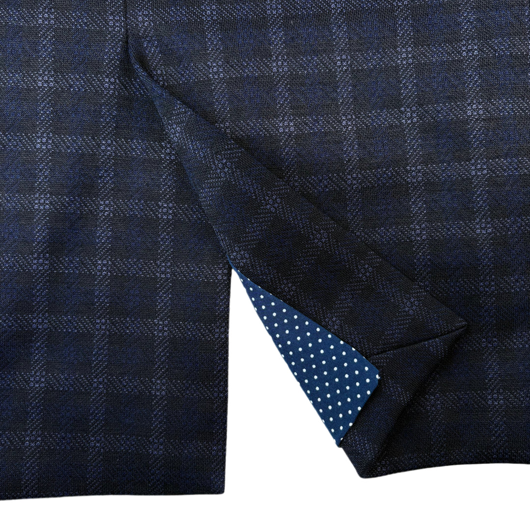 Athletic Fit Stretch Blazer – Blue Plaid - Town Hill