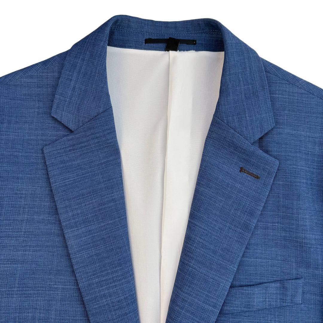 Athletic Fit Stretch Blazer – Heathered Blue - Town Hill