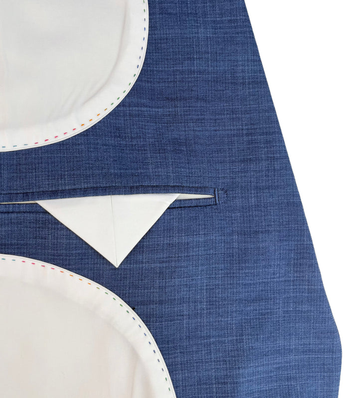 Athletic Fit Stretch Blazer – Heathered Blue - Town Hill