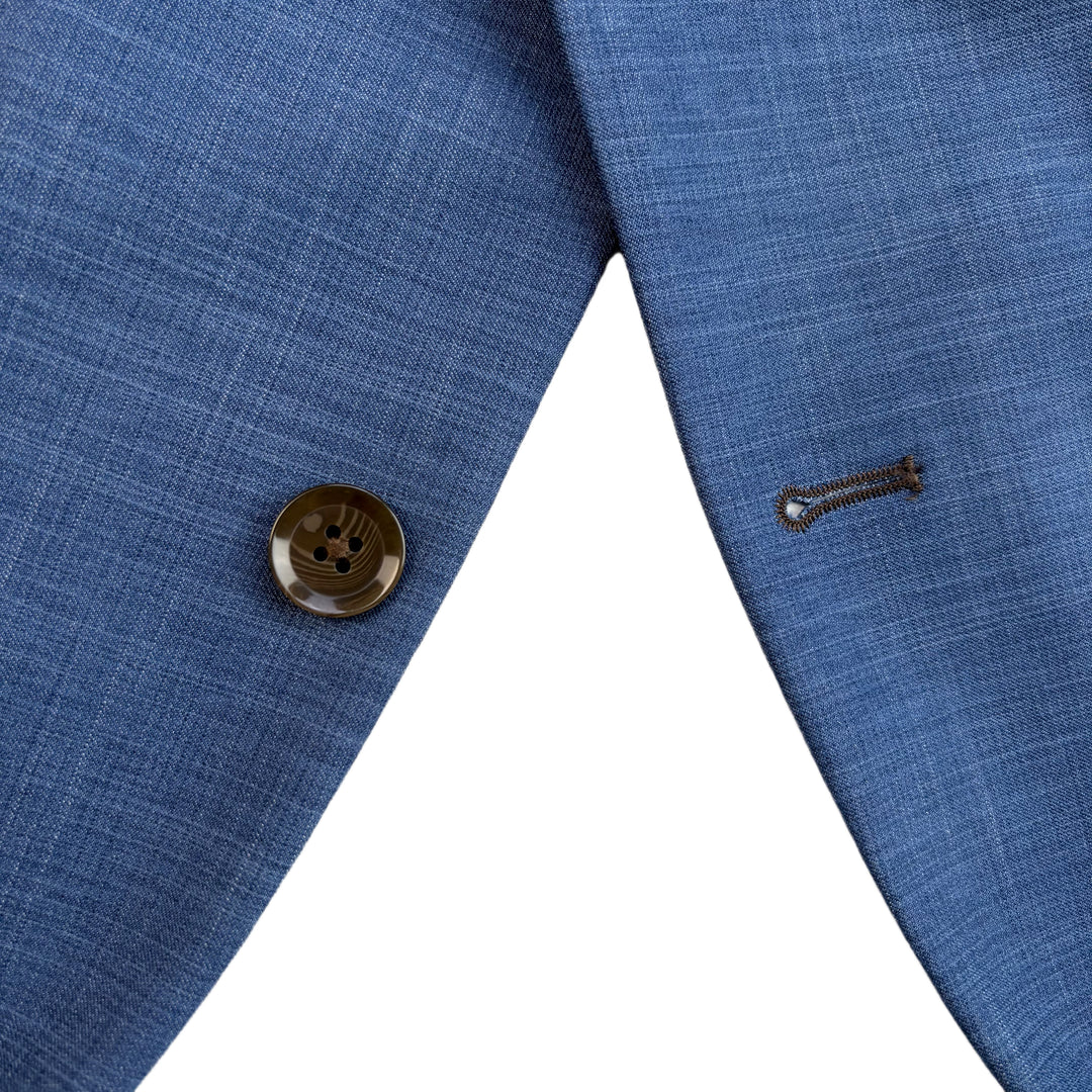 Athletic Fit Stretch Blazer – Heathered Blue - Town Hill