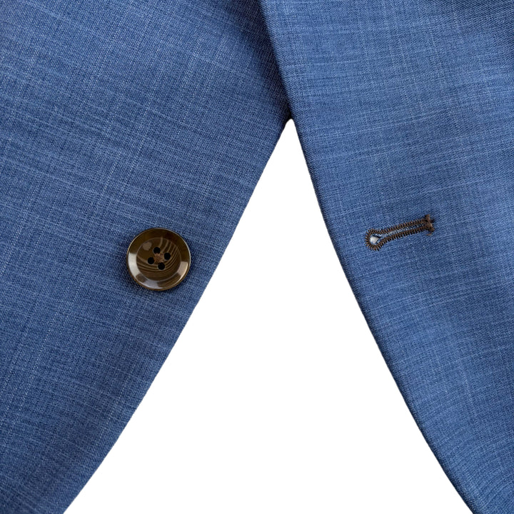 Athletic Fit Stretch Blazer – Heathered Blue - Town Hill