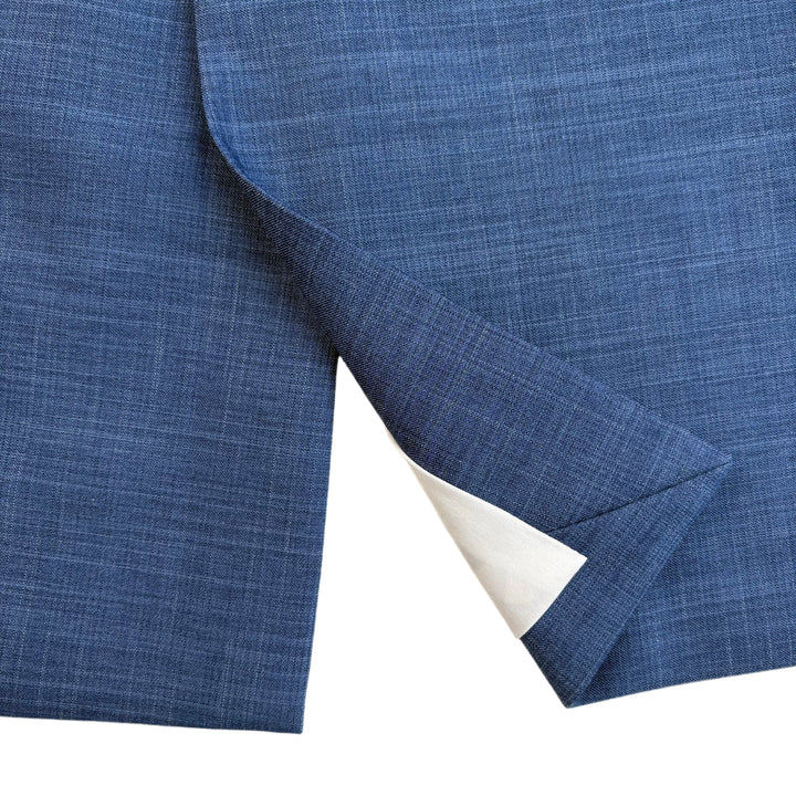 Athletic Fit Stretch Blazer – Heathered Blue - Town Hill