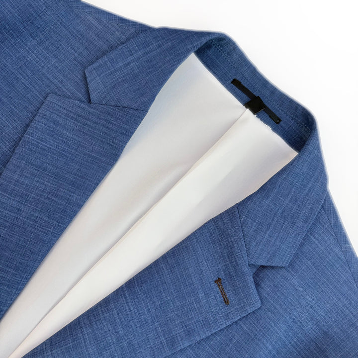Athletic Fit Stretch Blazer – Heathered Blue - Town Hill