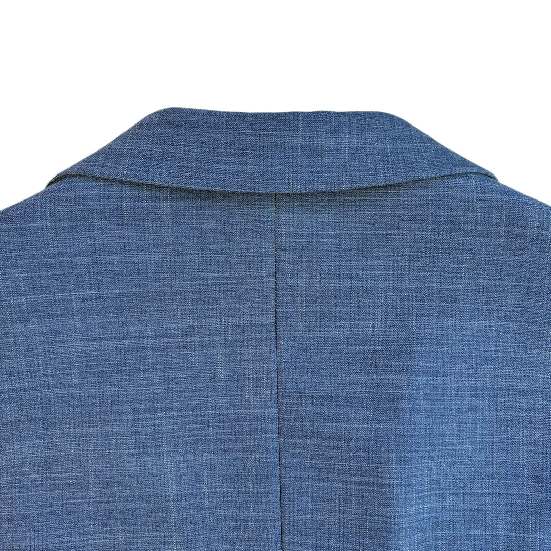 Athletic Fit Stretch Blazer – Heathered Blue - Town Hill