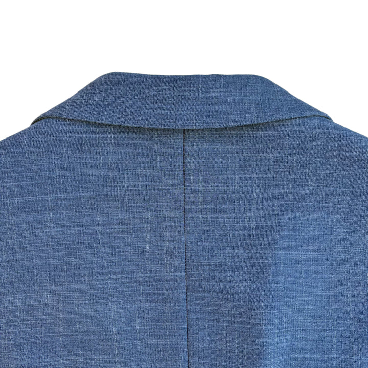 Athletic Fit Stretch Blazer – Heathered Blue - Town Hill