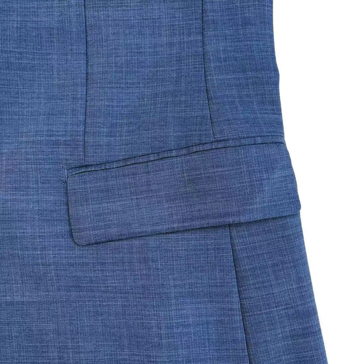 Athletic Fit Stretch Blazer – Heathered Blue - Town Hill