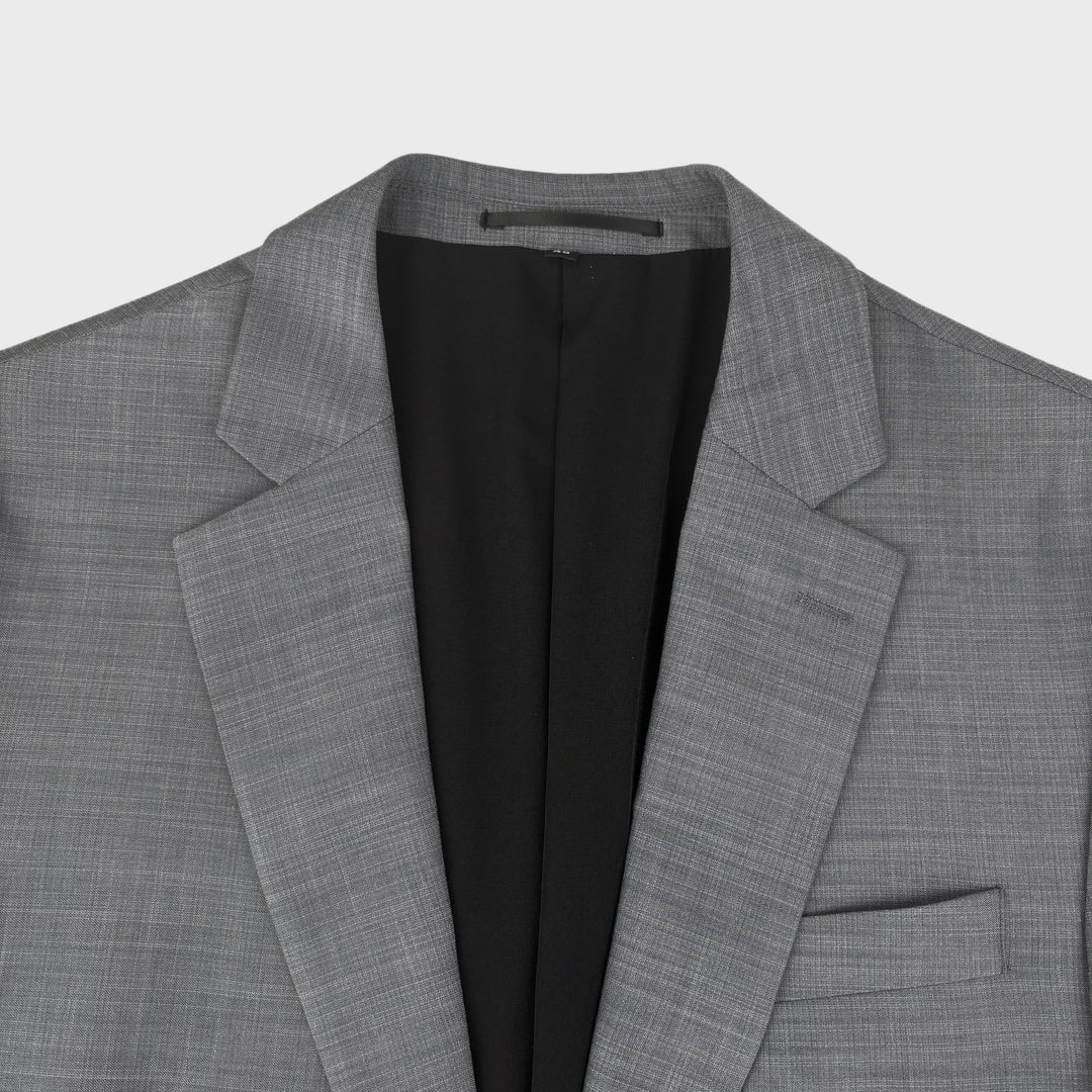 Athletic Fit Stretch Blazer – Heathered Grey - Town Hill