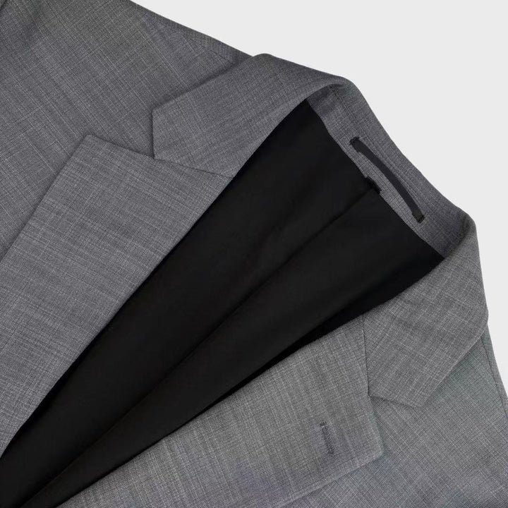 Athletic Fit Stretch Blazer – Heathered Grey - Town Hill