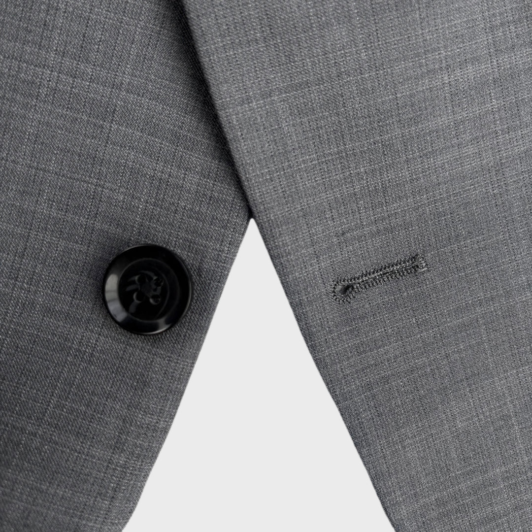 Athletic Fit Stretch Blazer – Heathered Grey - Town Hill