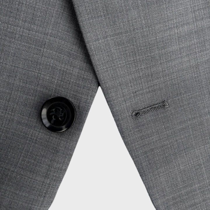 Athletic Fit Stretch Blazer – Heathered Grey - Town Hill