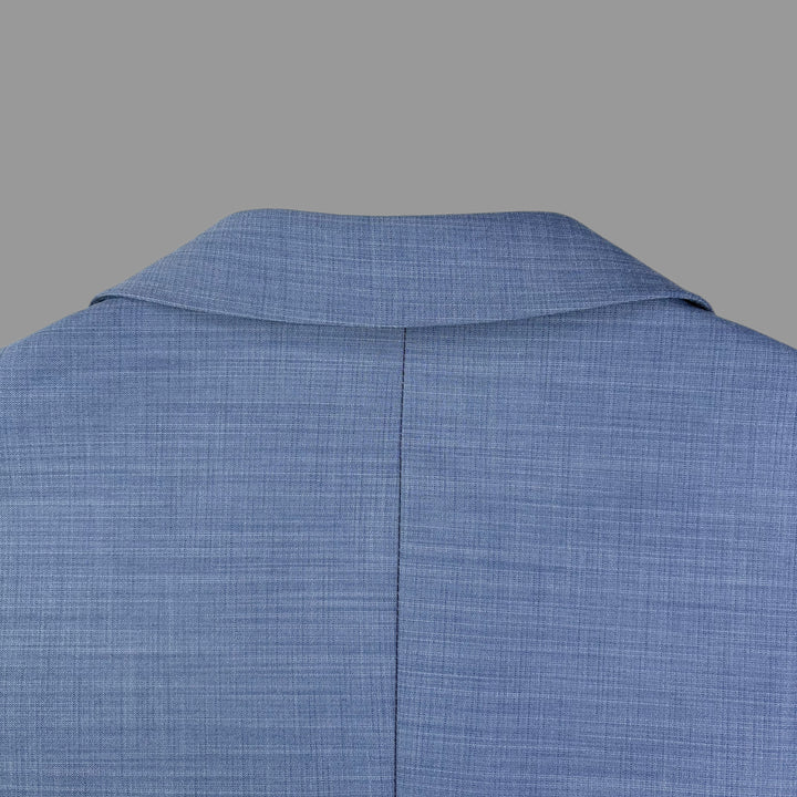 Athletic Fit Stretch Blazer – Heathered Light Blue - Town Hill